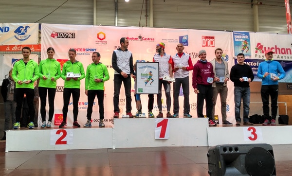 Sirea (équipe 1) sur le podium de la Ronde Givrée 2016