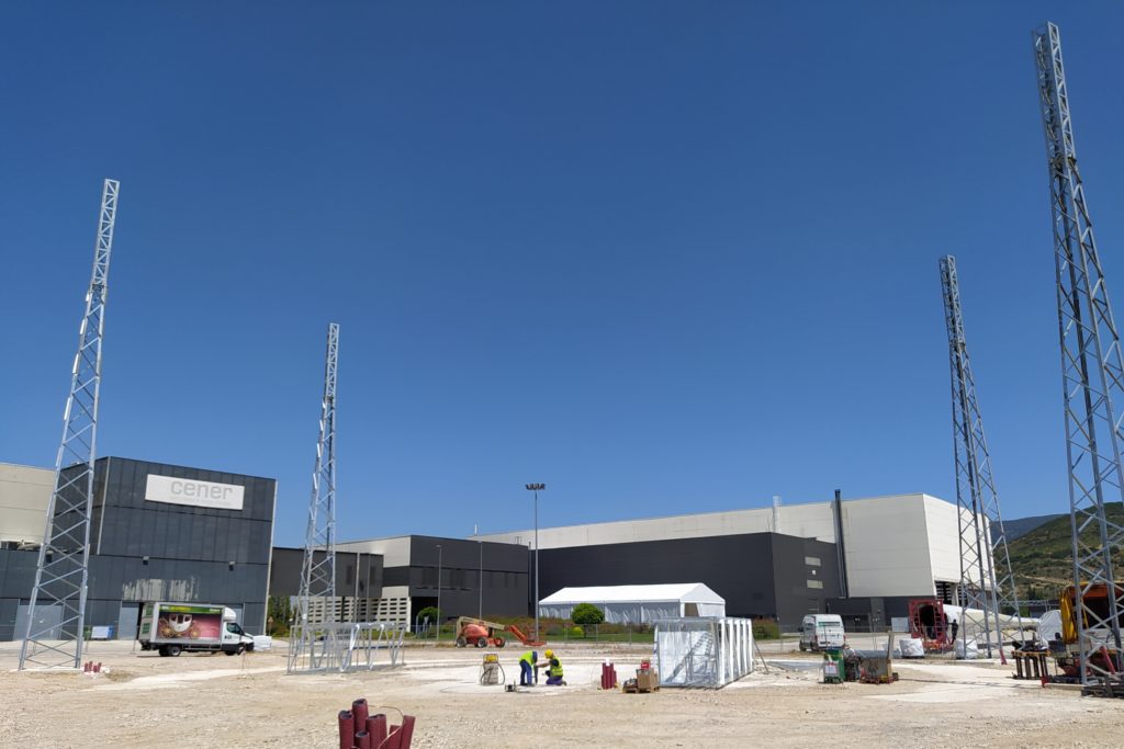 Projet MOSAIC - Tours annexes de l'installation prototype au CENER (Sanguesa, Espagne - Juin 2020)