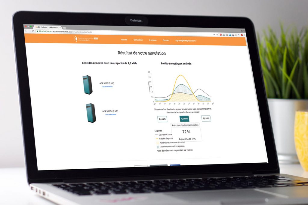 Result of a simulation on the Autoconsommation.eco platform