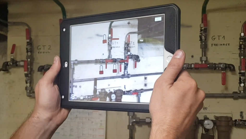 Use of augmented reality in an EDF hydroelectric power station