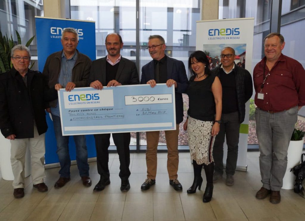 Enedis and Sirea support the association Électriciens Sans Frontières