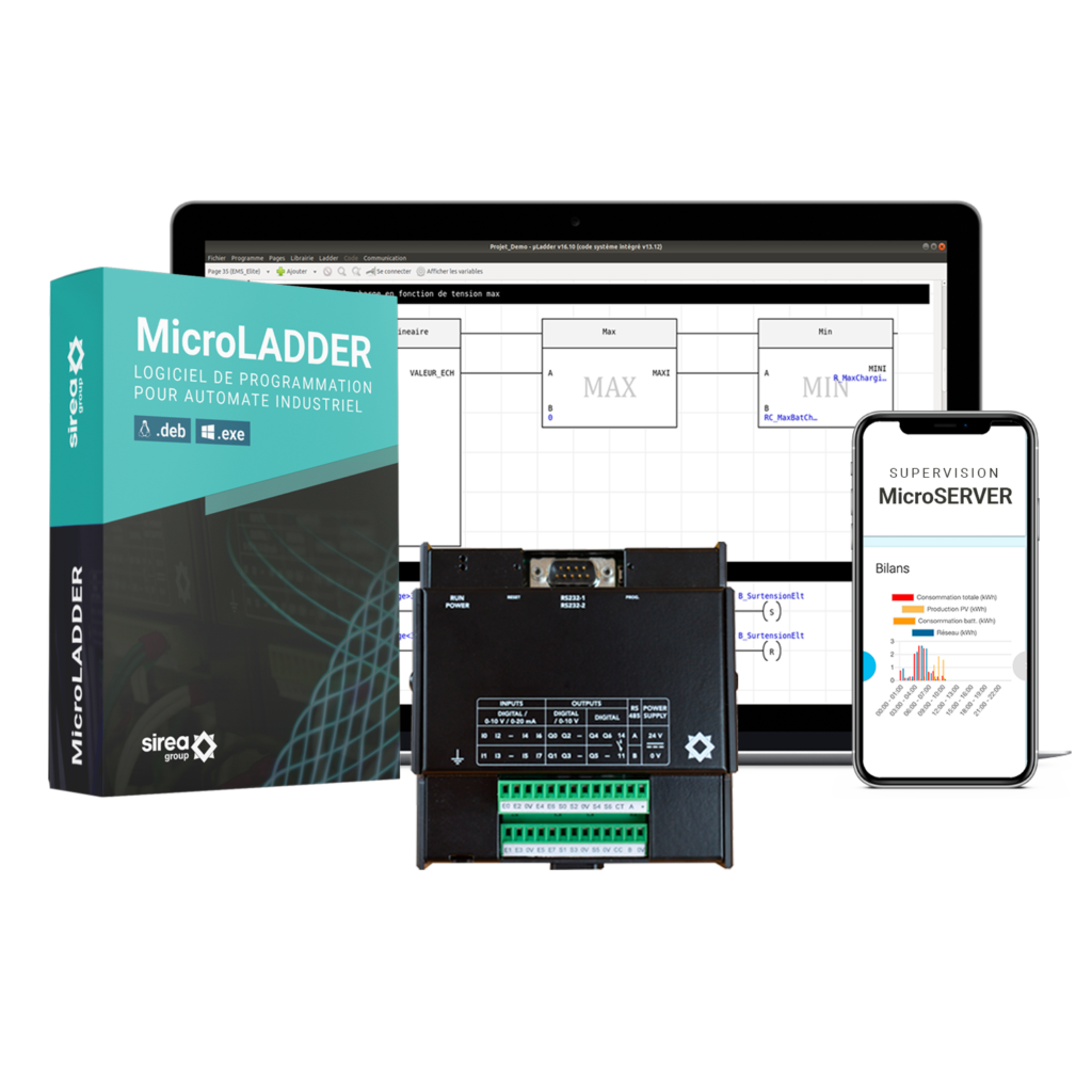 Pack automate MicroARM-A4 avec MicroLADDER et MicroSERVER