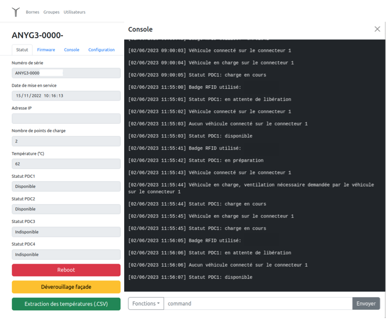 Interface de configuration ANYOS